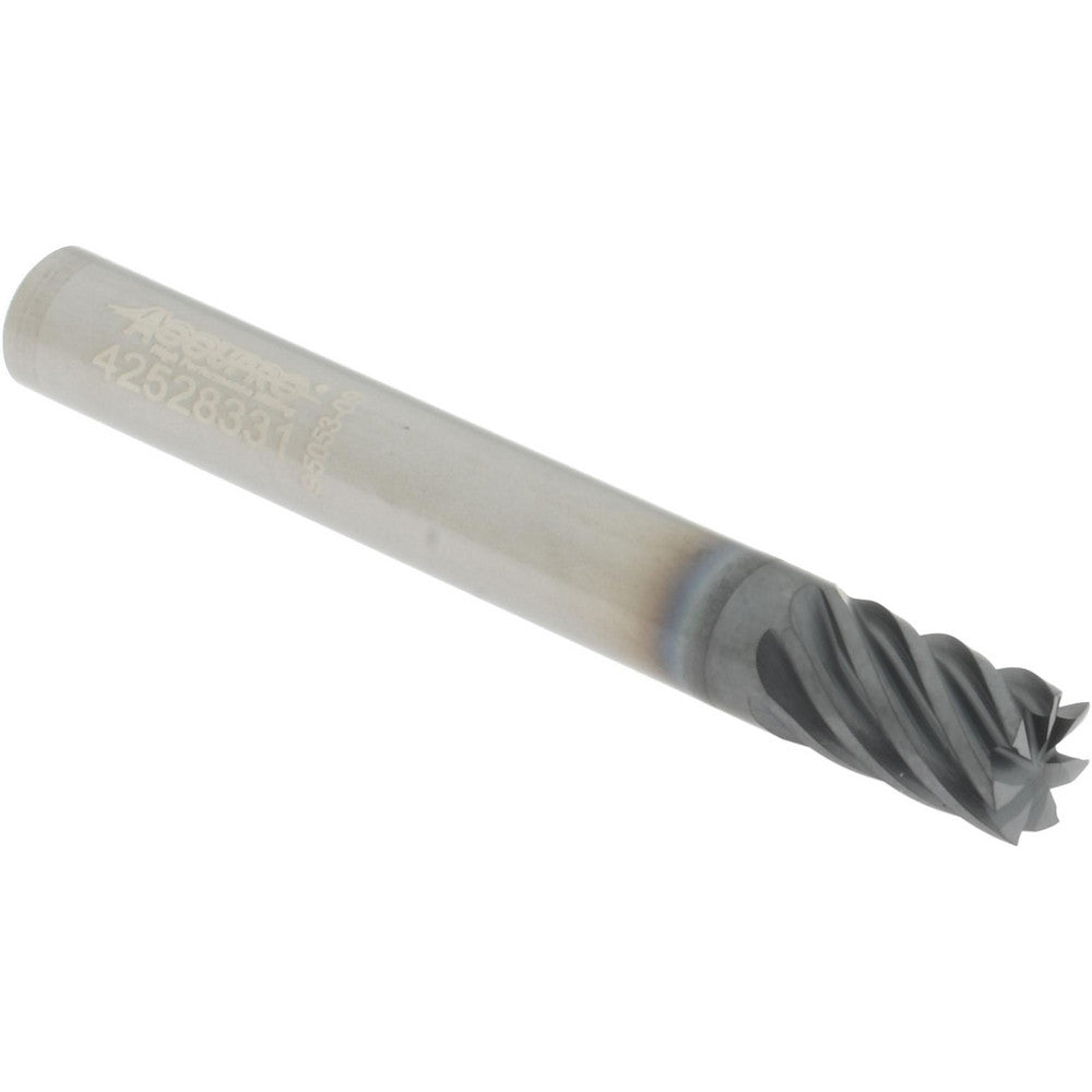 Accupro 95169777 Square End Mill 1/4" Dia, 3/8" LOC, 7 Flute, Solid Carbide