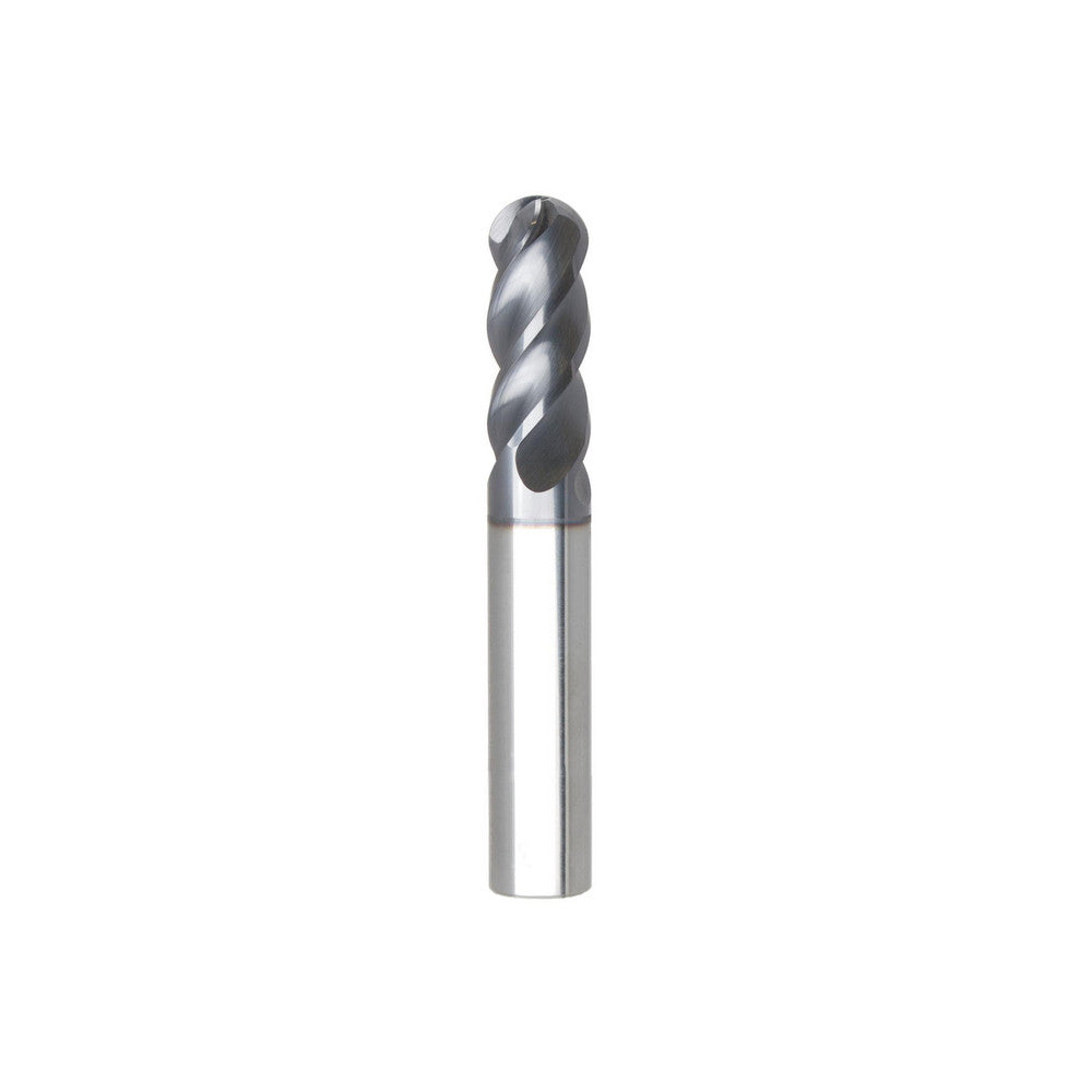 Seco 03083824 Ball End Mill 1/8" Dia, 1/4" LOC, 4 Flute, Solid Carbide