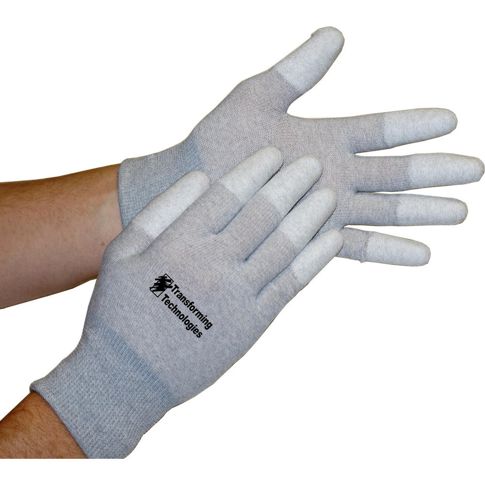 Transforming Technologies GL4503T Electrical Protection Gloves & Leather Protectors Size Medium Large Primary Material Nylon Blend Coating Material Polyurethane Coating Coverage Fingertips Material Nylon Blend Lining Material Unlined Back Material None Color Silver Grip