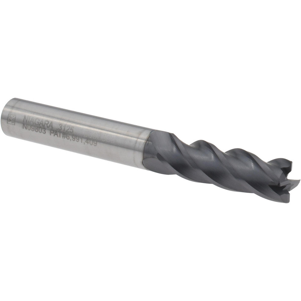 Seco 03084085 Corner Radius End Mill 5/16" Dia, 15/16" LOC, 0.0200" Radius, 4 Flute, Solid Carbide