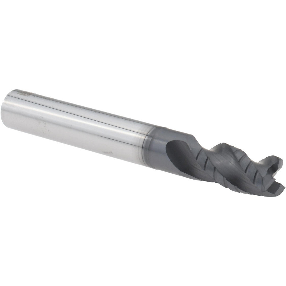 Seco 03084072 Corner Radius End Mill 3/16" Dia, 3/8" LOC, 0.0100" Radius, 4 Flute, Solid Carbide