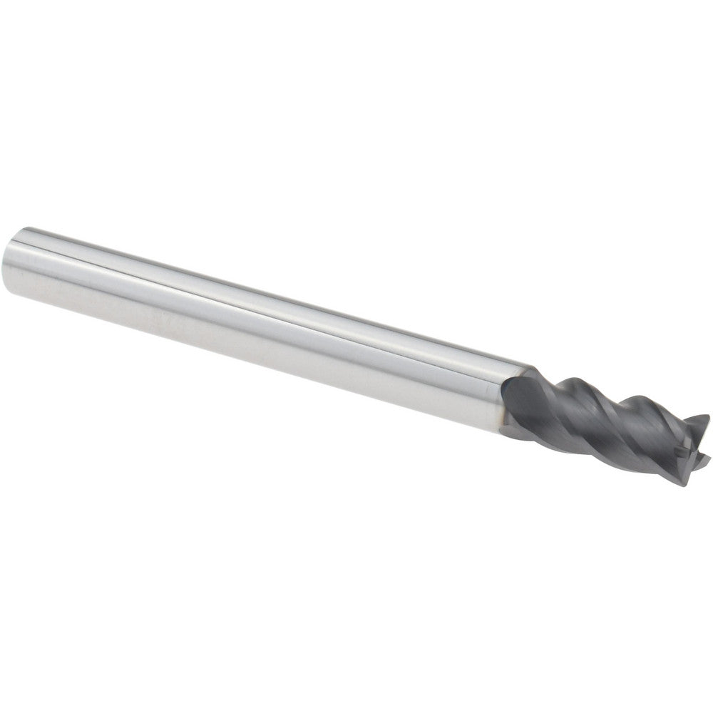 Seco 03084137 Corner Radius End Mill 3/16" Dia, 3/8" LOC, 0.0100" Radius, 4 Flute, Solid Carbide