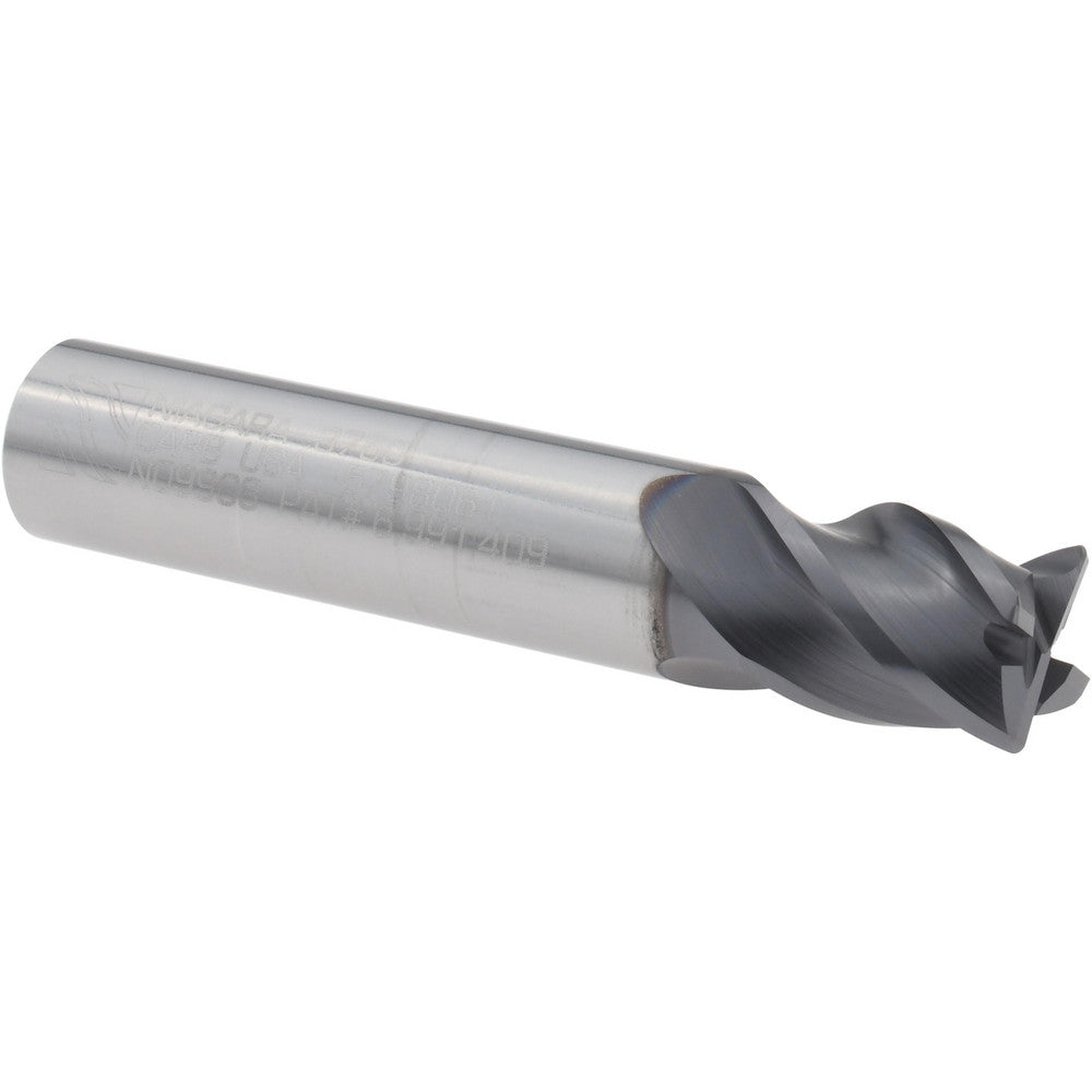 Seco 03084152 Corner Radius End Mill 3/8" Dia, 3/8" LOC, 0.0200" Radius, 4 Flute, Solid Carbide