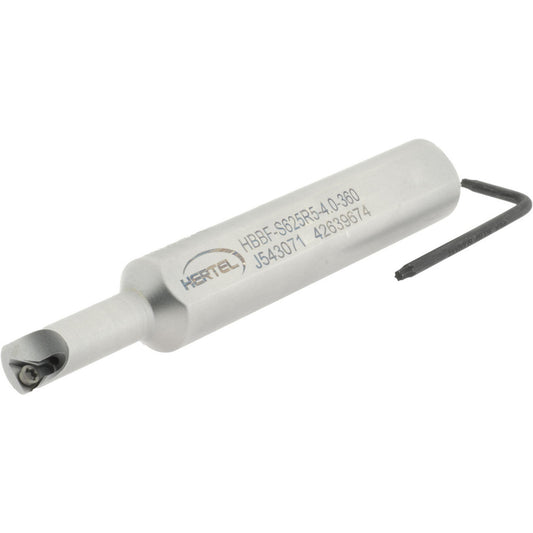 Hertel H59869214 Indexable Boring Bar HBBF-S625R5-4.0-360, 0.3600" Min Bore, Right Hand, Steel