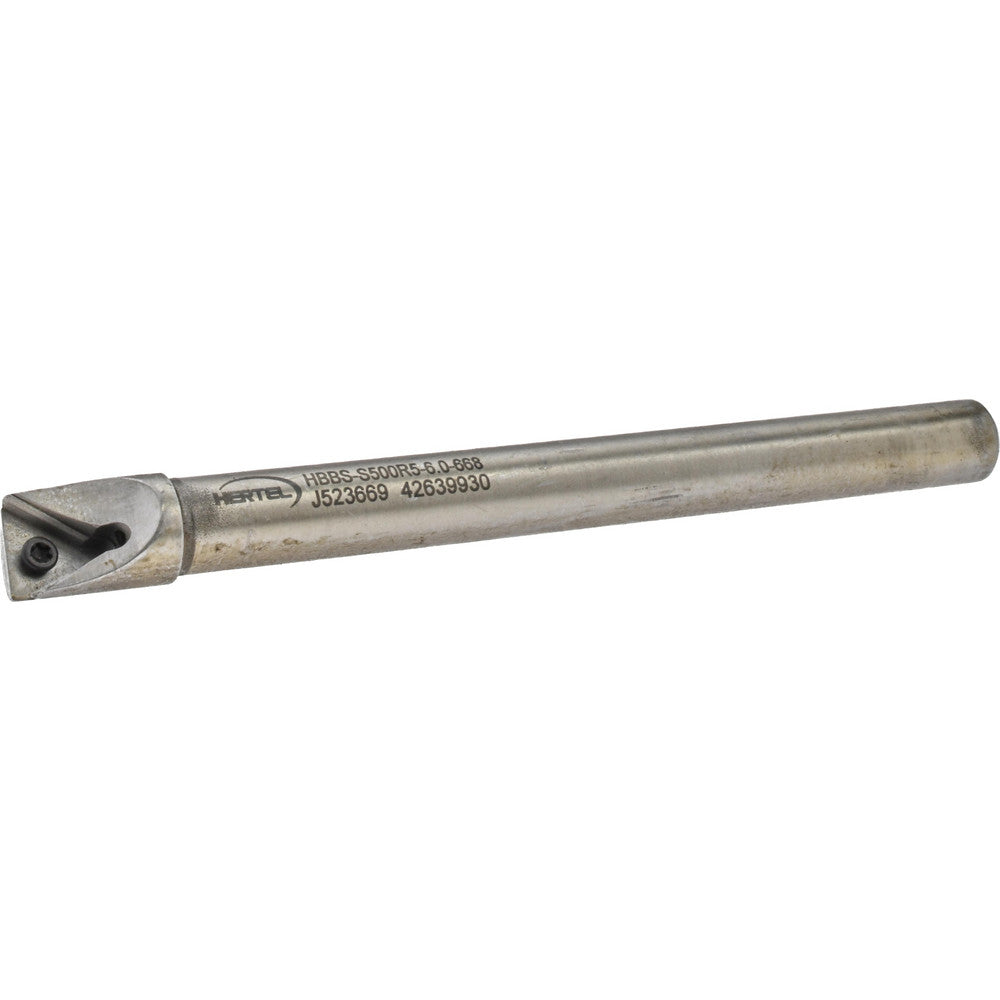 Hertel H59870444 Indexable Boring Bar HBBS-S500R5-6.0-668, 0.6680" Min Bore, Right Hand, Steel