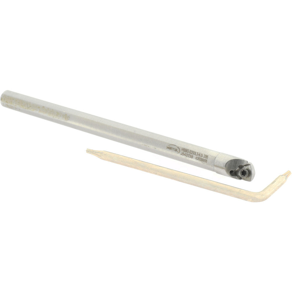 Hertel H08614752 Indexable Boring Bar HBBG-S250L3-4.0-.285, 0.2850" Min Bore, Left Hand, Steel
