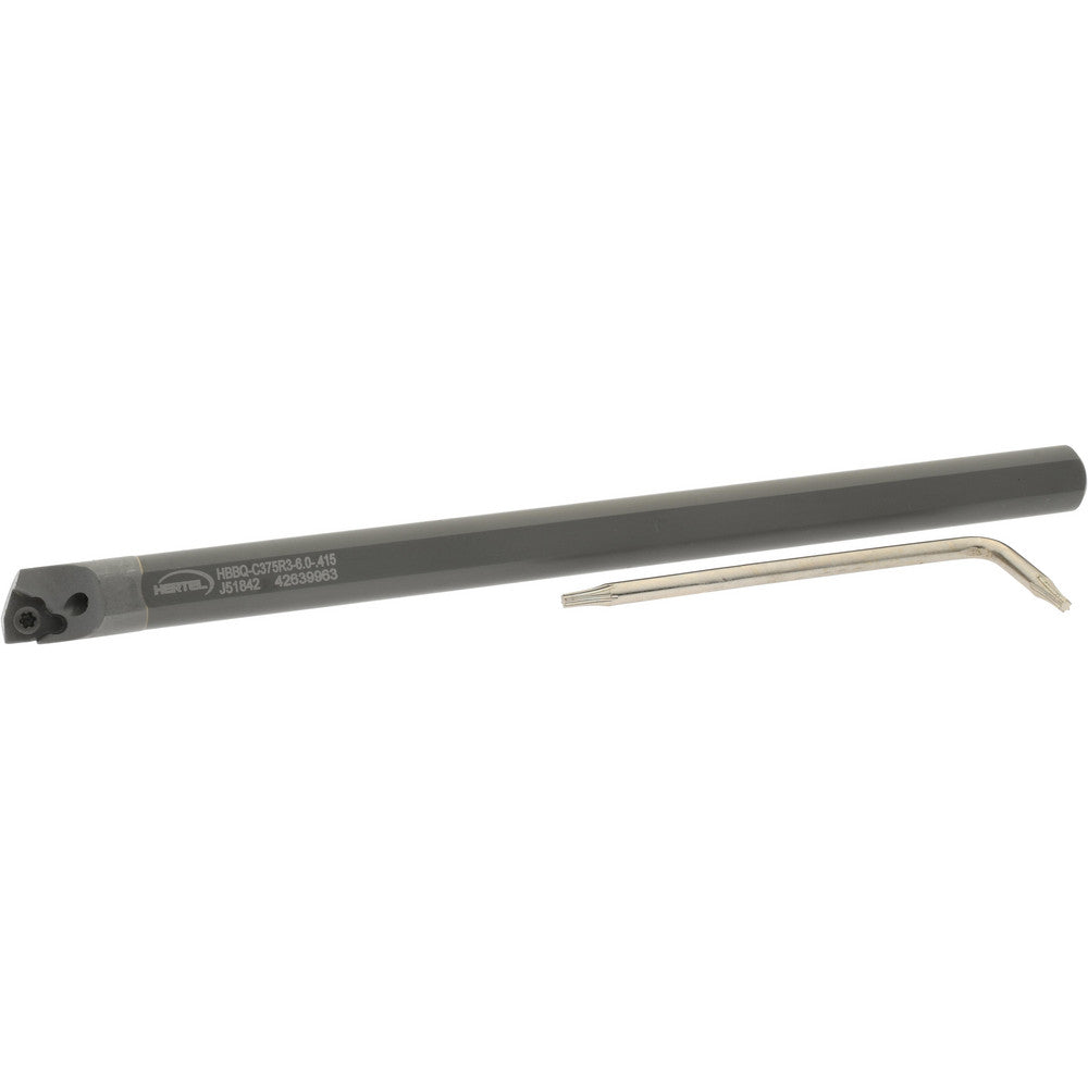 Hertel H08614901 Indexable Boring Bar HBBQ-C375R3-6.0-.415, 0.4150" Min Bore, Right Hand, Solid Carbide