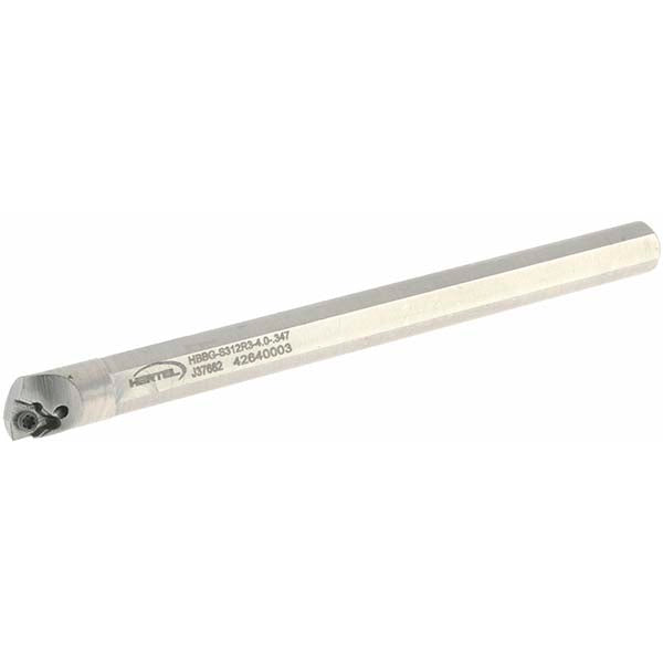 Hertel H08614786 Indexable Boring Bar HBBG-S312R3-4.0-.347, 0.3470" Min Bore, Right Hand, Steel