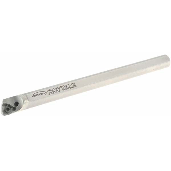 Hertel H08614869 Indexable Boring Bar HBBQ-S375R3-5.0-.415, 0.4150" Min Bore, Right Hand, Steel