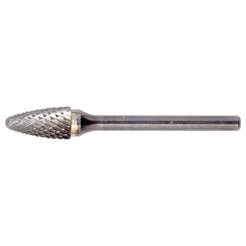 Cle-Line C17581 Abrasive Burr SF-3, 3/8" Cut Dia, Ball Nose Tree, Double Cut