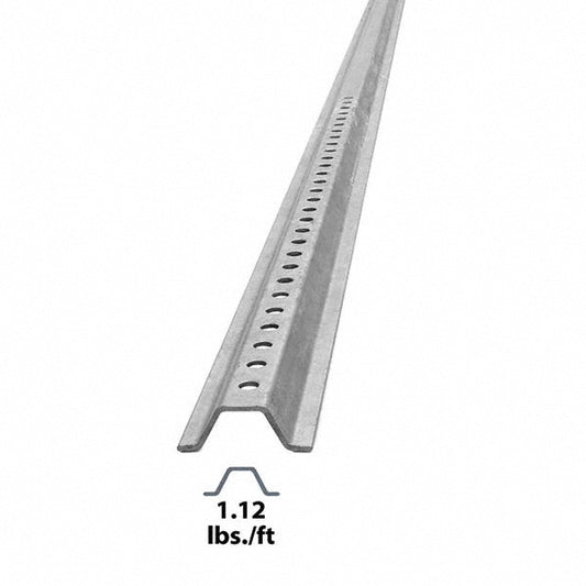Nucor 100619 8' High, Galvanized Traffic Sign Post