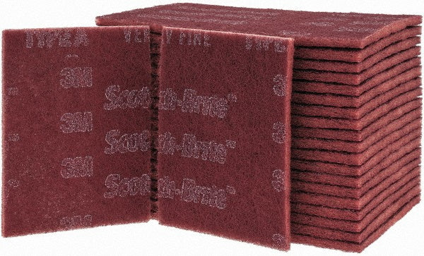 3M 7100023339 Hand Sanding Pad  6 x 9", Aluminum Oxide, Super Fine Grade,