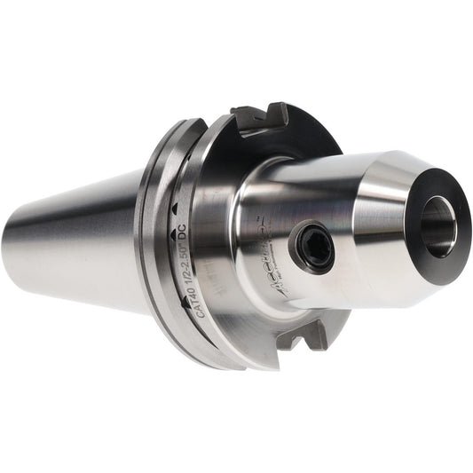 Accupro 771026 End Mill Holder CAT40 Taper, Dual Contact Taper Shank, 1/2" Hole Dia