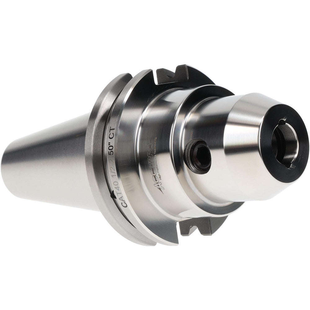 Accupro 772048 End Mill Holder CAT40 Taper, Taper Shank, 1/2" Hole Dia
