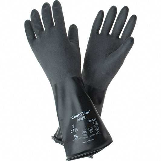Ansell 38514070 Chemical Resistant Gloves AlphaTEC™ 38-514, 14.00 mil, Unsupported