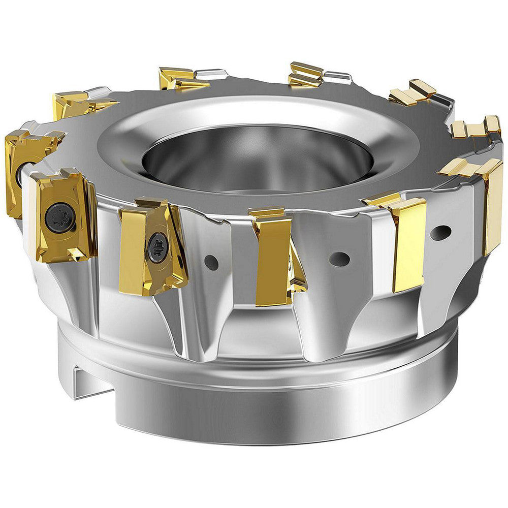 Kennametal 5544402 1-1/2" Cut Diam, 1/2" Arbor Hole Diam, 15.5mm Max Depth, Indexable Square-Shoulder Face Mill