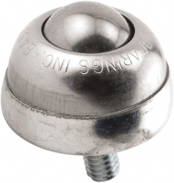 Hudson Bearing SBT-1CS 3/8 Ball Transfer 25.4 mm Ball Dia, Carbon Steel, Round Base