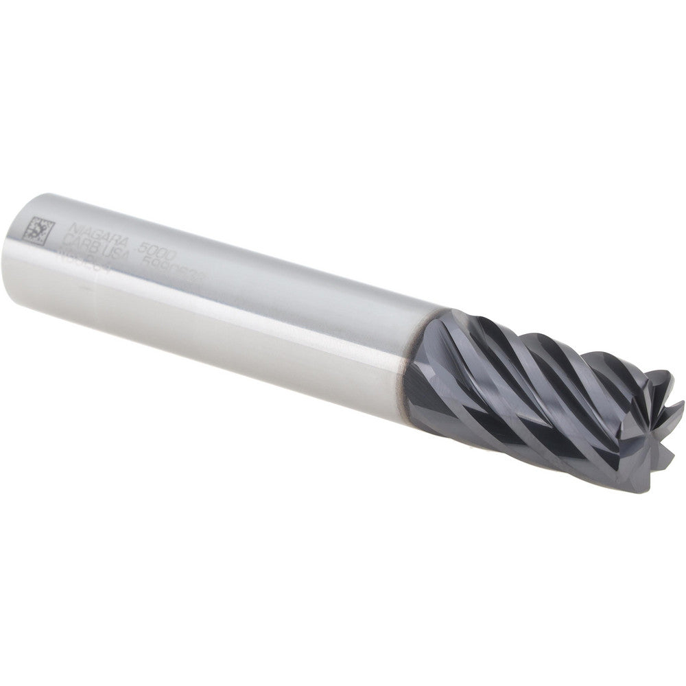 Seco 17002332 Corner Radius End Mill 1/2" Dia, 3/4" LOC, 0.0300" Radius, 7 Flute, Solid Carbide