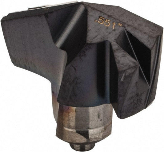 Iscar 5508777 Replaceable Drill Tips ICP0551-2M IC908, 0.5510" Dia, 14.00 mm Dia, 140 deg Point,  IC908