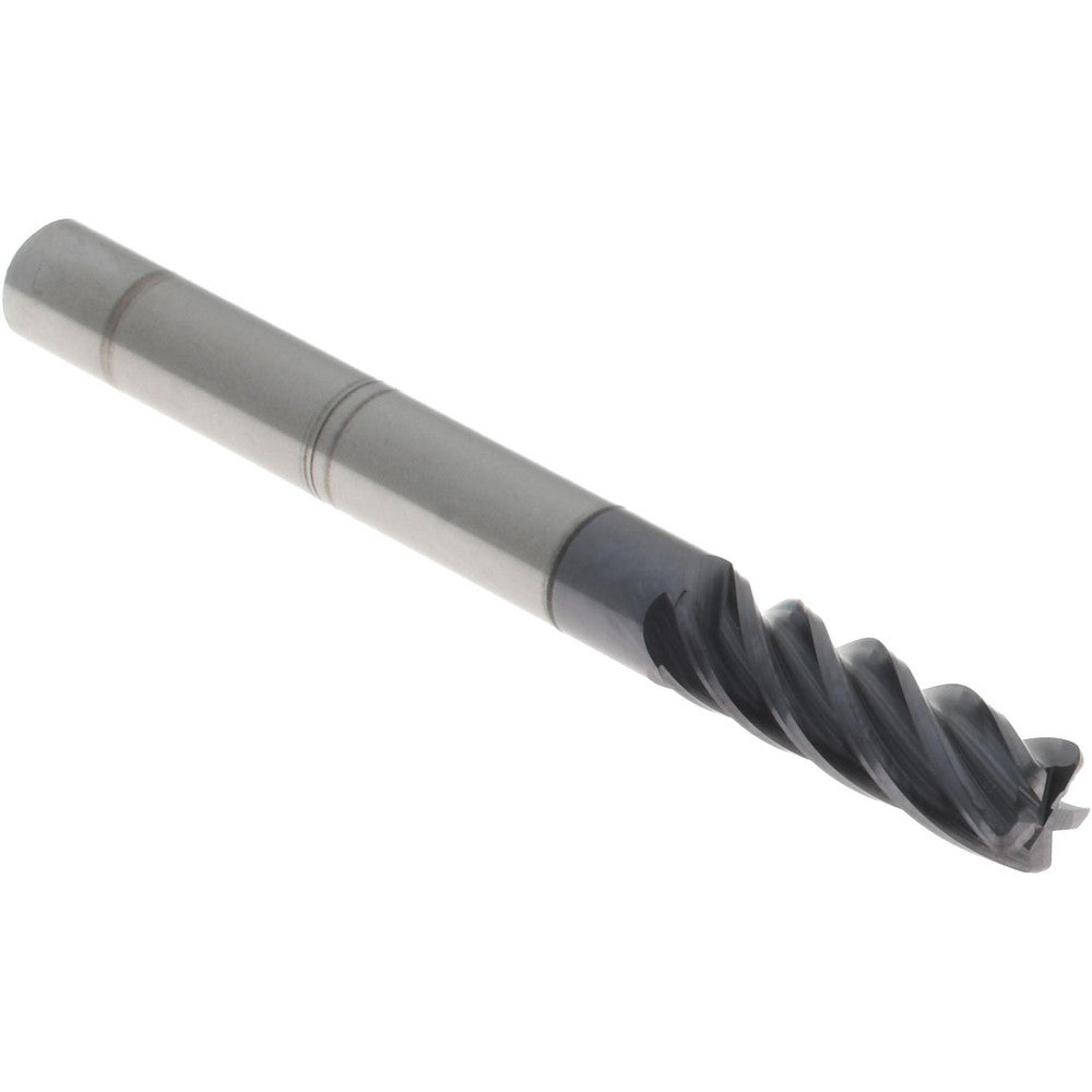 Accupro 95168549 Corner Radius End Mill 1/4" Dia, 3/4" LOC, 0.0300" Radius, 5 Flute, Solid Carbide