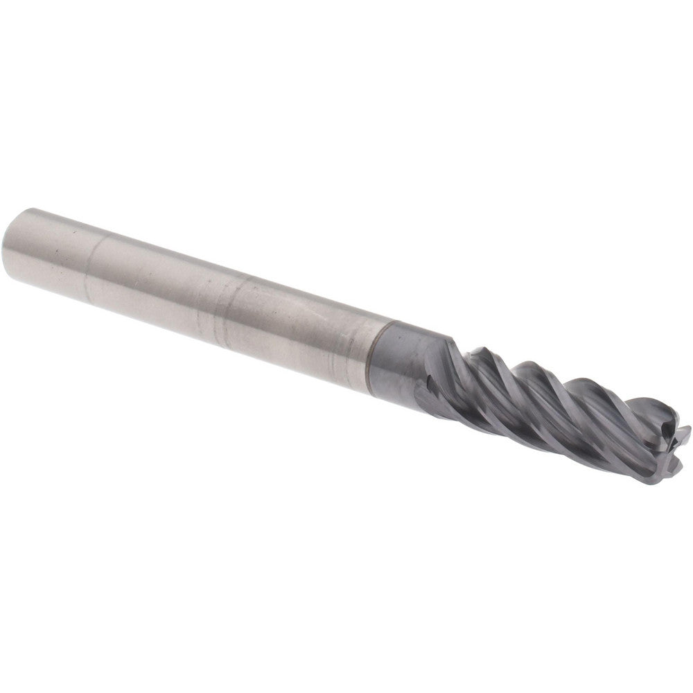 Accupro 95168437 Corner Radius End Mill 1/4" Dia, 3/4" LOC, 0.0450" Radius, 5 Flute, Solid Carbide