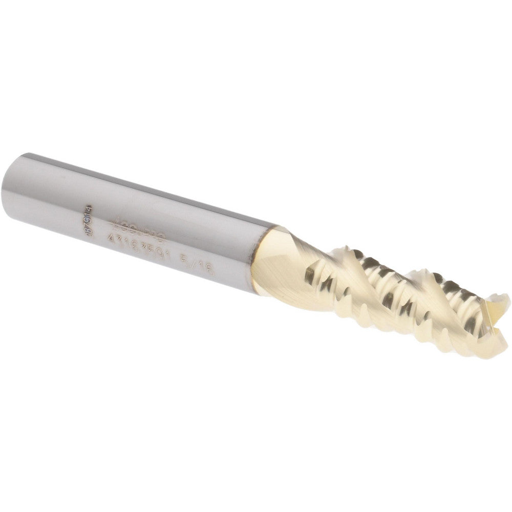 Accupro 43163591 Corner Radius End Mill 5/16" Dia, 3/4" LOC, 0.045" Radius, 3 Flutes, Solid Carbide