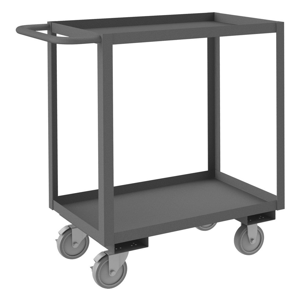 Durham RSC-1830-2-95 Heavy-Duty Service Utility Cart 30" Long, 18" Wide, Steel, 1200 lb Capacity, Gray