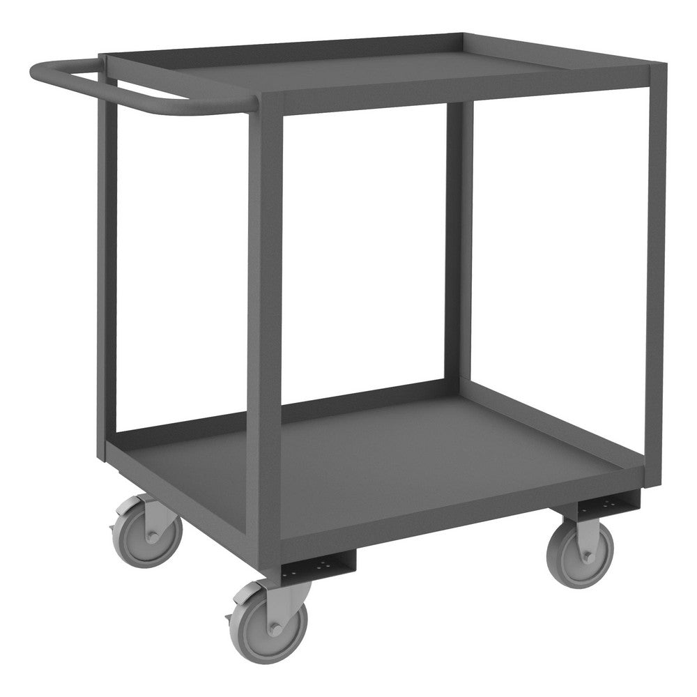 Durham RSC-2430-2-95 Heavy-Duty Service Utility Cart 30" Long, 24" Wide, Steel, 1200 lb Capacity, Gray