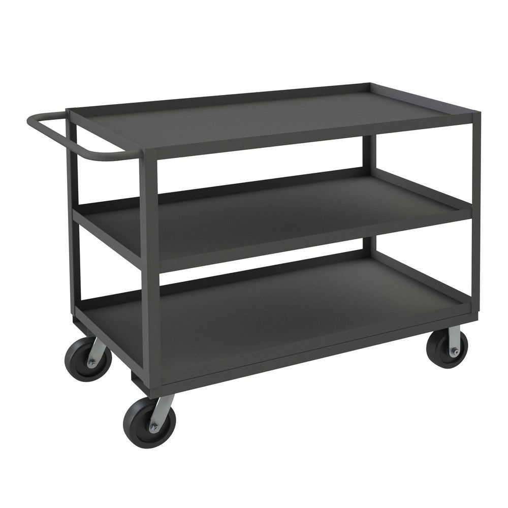Durham RSC-2448-3-3K-95 Heavy-Duty Service Utility Cart 48" Long, 24" Wide, Steel, 3000 lb Capacity, Gray