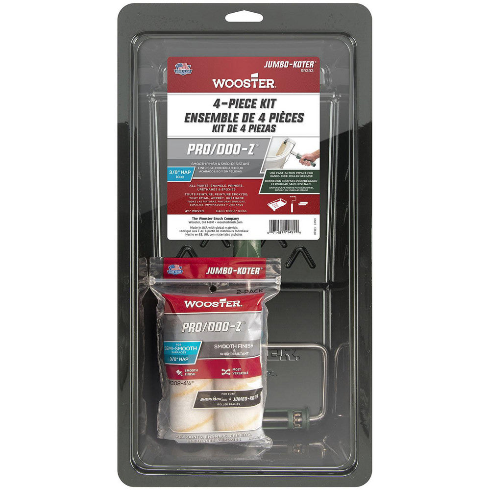 Wooster Brush RR393-4-1/2 Trim Paint Roller Kit