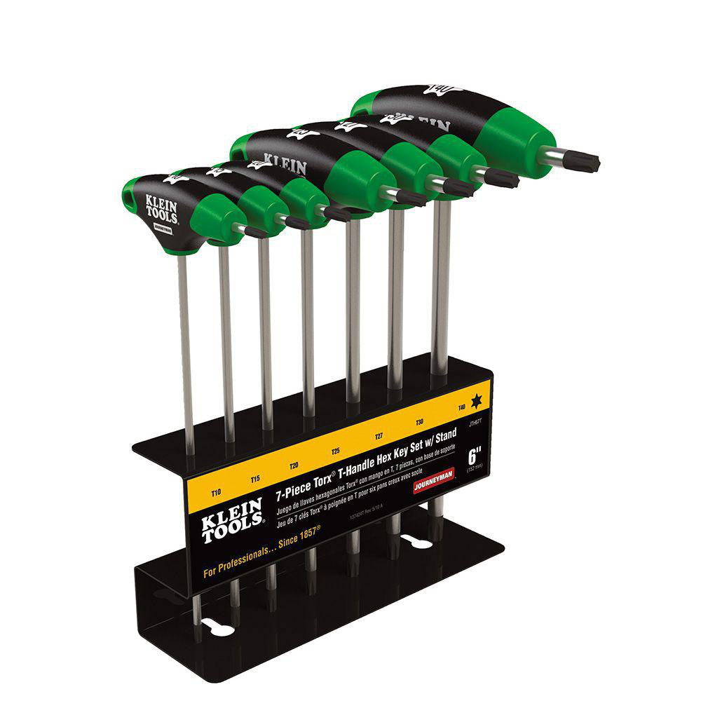 Klein Tools JTH67T Torx Key Set 7 Pc, T-Handle, T10 to T40