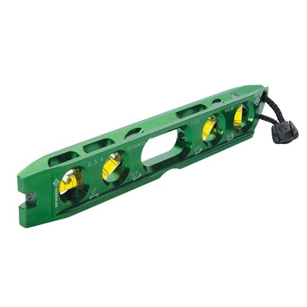Greenlee L107 Magnetic 8-1/2" Long 4 Vial Torpedo Level