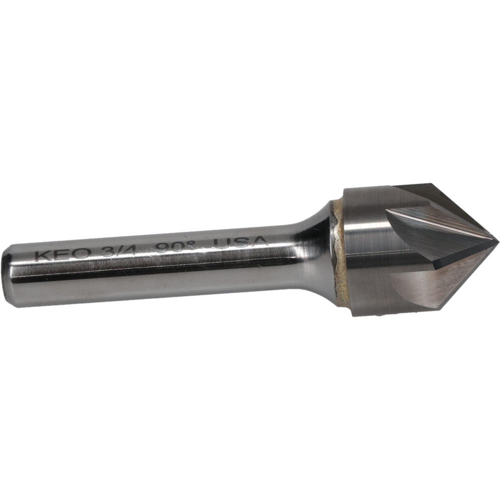 Keo 919-001-046 Countersink 3/4" Head Dia, 90.00 deg Included Angle, 6 Flute, Solid Carbide, Right Hand Cut