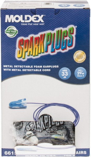 Moldex 6615 Earplug  33.00 dB, PVC, Bullet, Roll Down, Corded