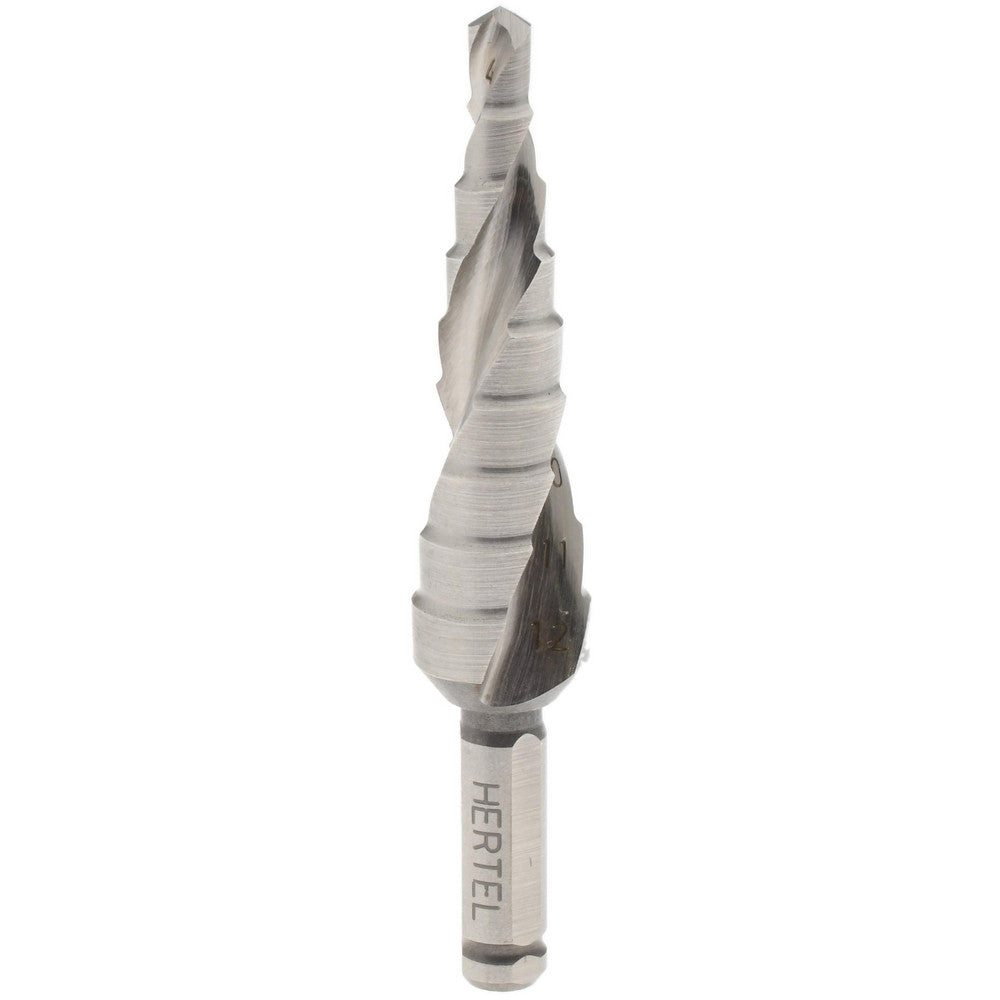 Hertel SDD43274562 Step Drill Bit 6.5 mm Shank Dia, Cobalt, 9 Hole Sizes
