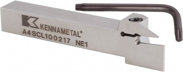 Kennametal 4168860 Indexable Cutoff Toolholder 14.5 mm Max Depth of Cut, 28 mm Max Workpiece Dia, 2 mm Min Insert Width, Left Hand