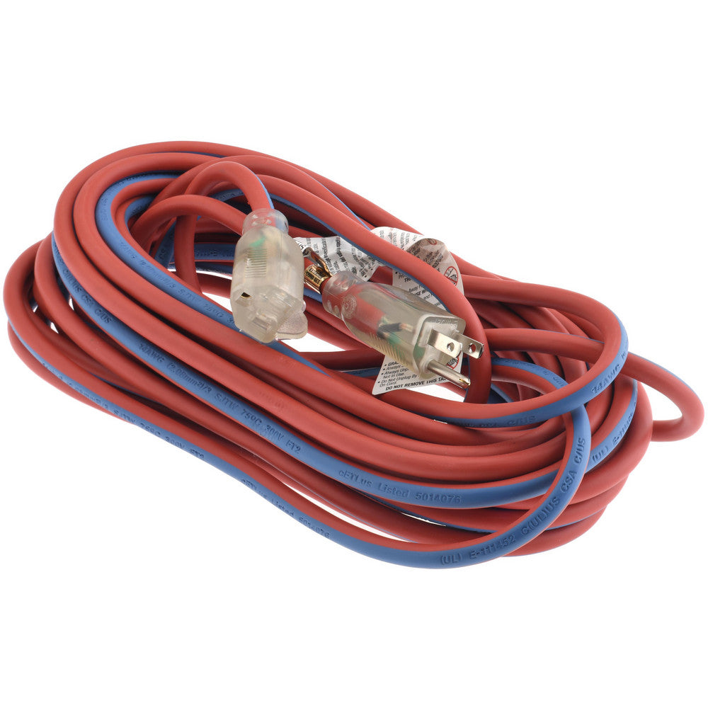 Pro-Source PS-AZB0130 50', 14/3 Gauge/Conductors, Blue/Red Outdoor Extension Cord