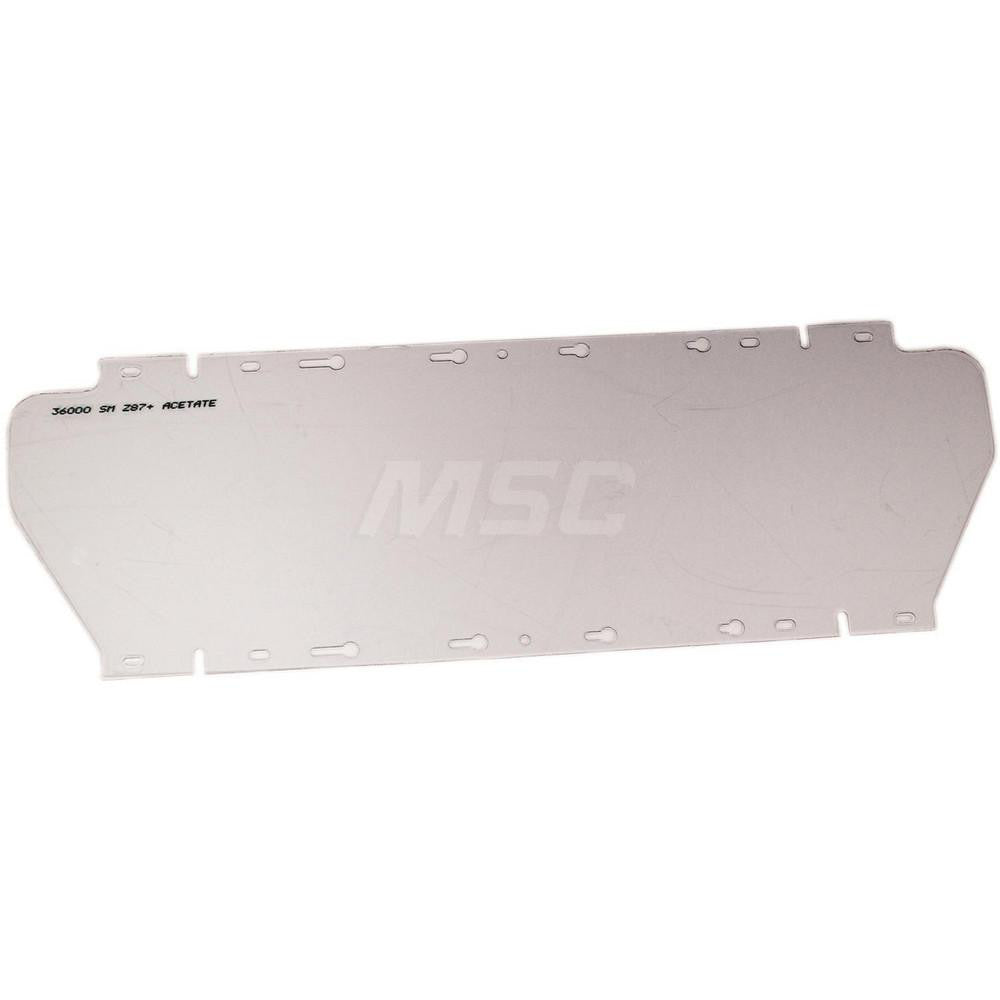 Sellstrom S36040 Face Shield Window Clear, Lens Shade None, Acetate