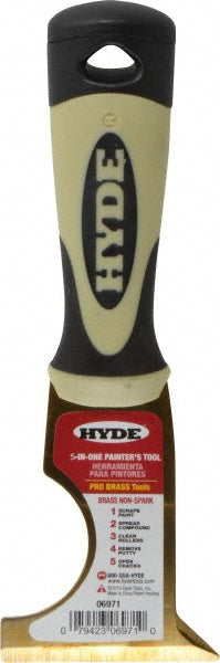 Hyde Tools 06971 Multi Purpose Knife Brass, 2-1/2" Wide