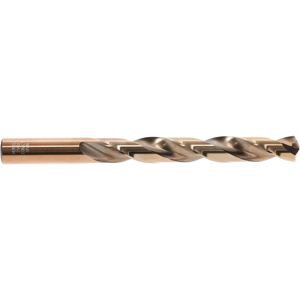 Hertel 42057 Jobber Length Drill Bit 21/32" Dia, 135 &deg, Cobalt