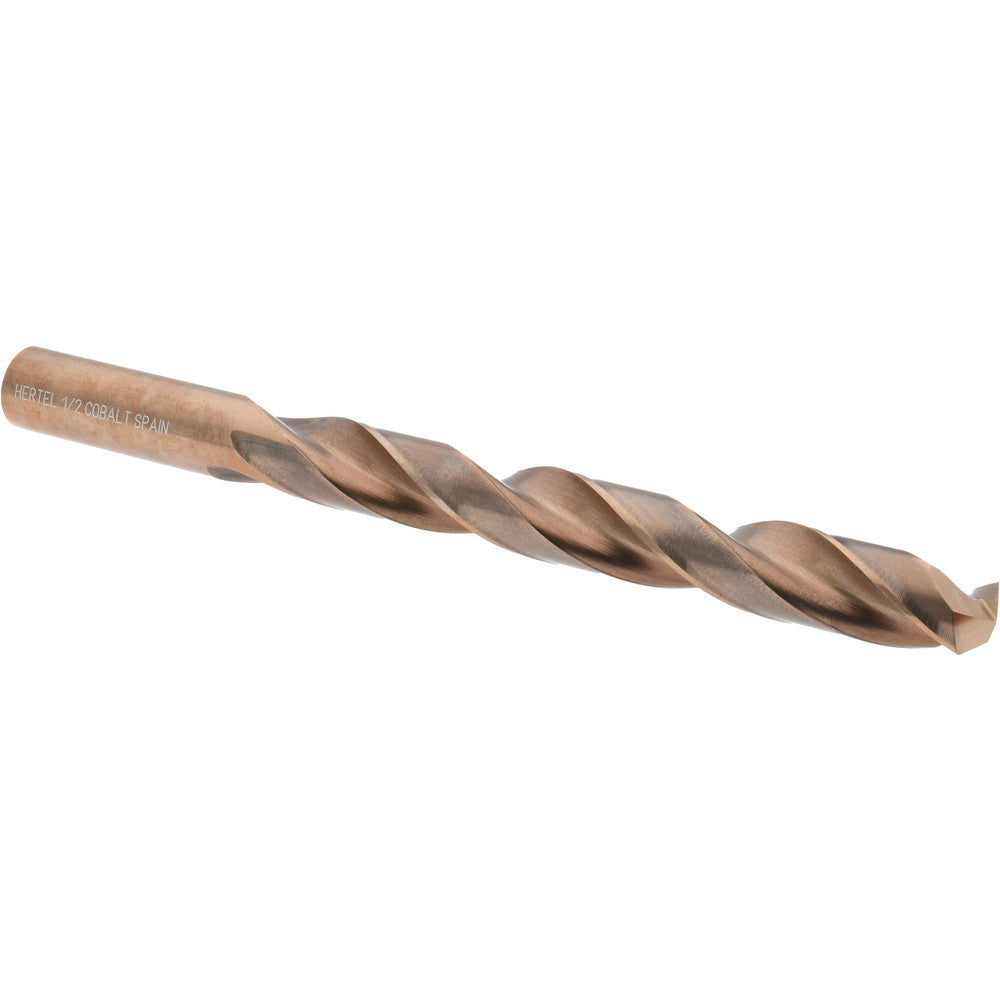Hertel 42033 Jobber Length Drill Bit 1/2" Dia, 135 &deg, Cobalt