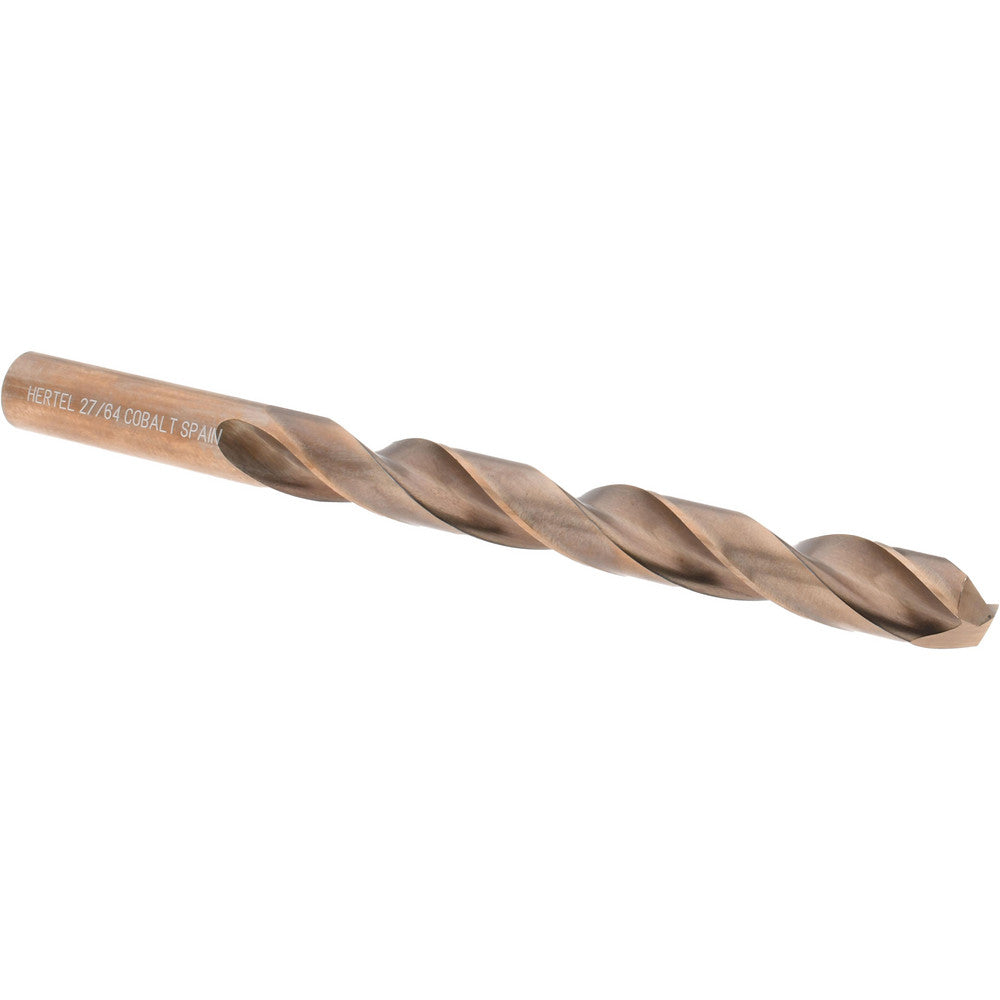 Hertel 42014 Jobber Length Drill Bit 27/64" Dia, 135 &deg, Cobalt