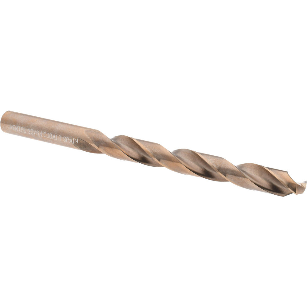 Hertel 42009 Jobber Length Drill Bit 23/64" Dia, 135 &deg, Cobalt