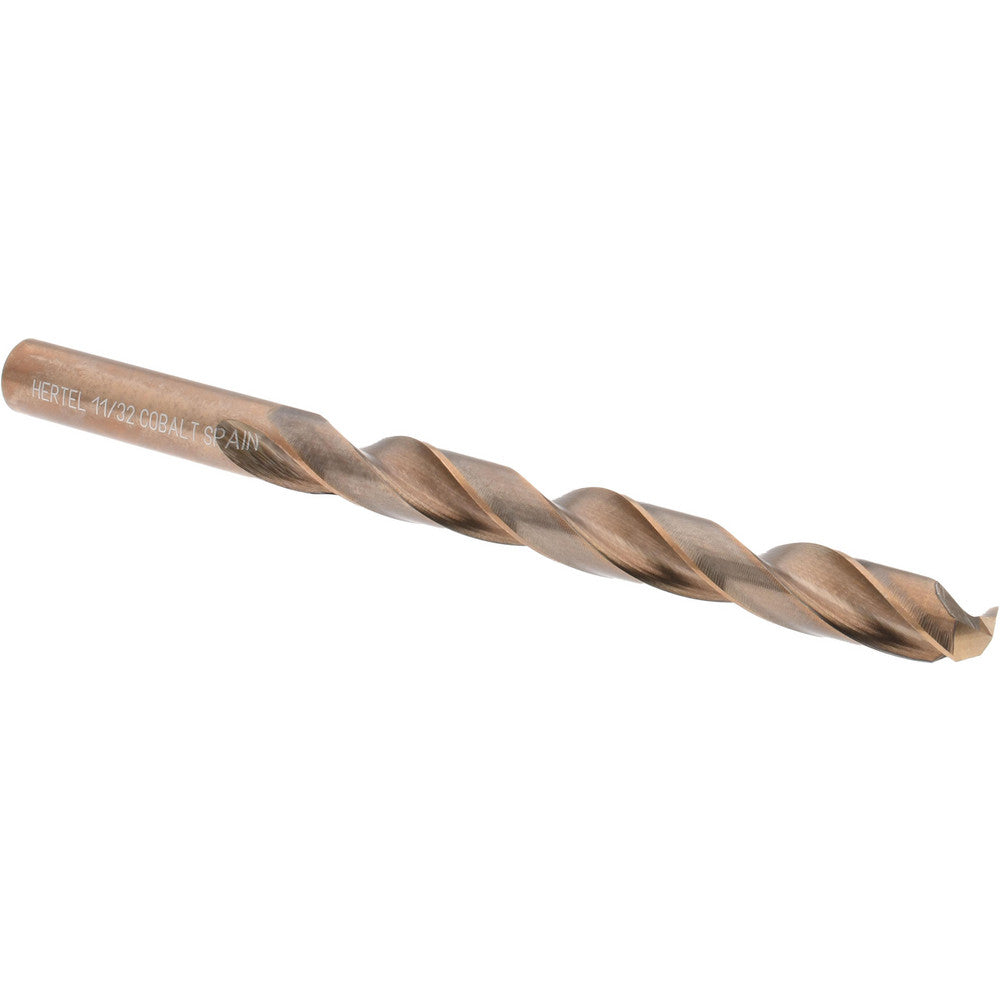 Hertel 42008 Jobber Length Drill Bit 11/32" Dia, 135 &deg, Cobalt