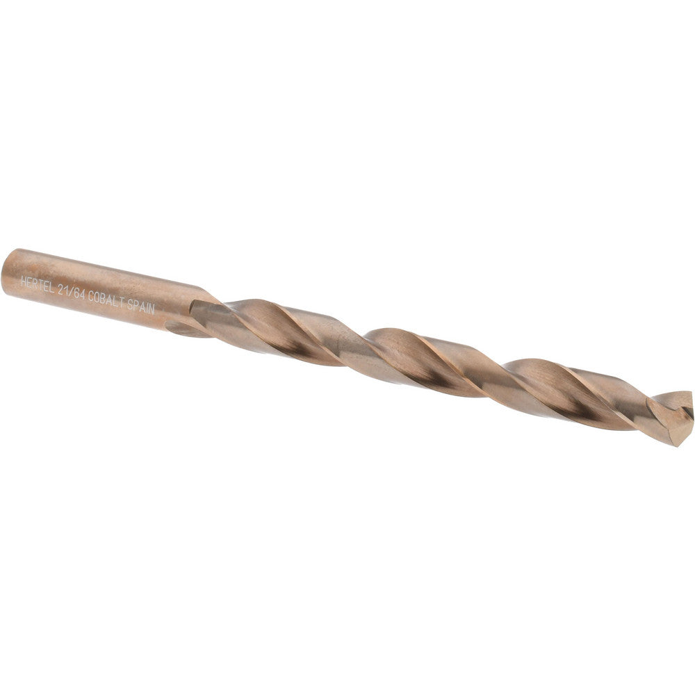 Hertel 42007 Jobber Length Drill Bit 21/64" Dia, 135 &deg, Cobalt