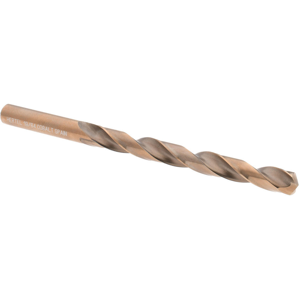 Hertel 42003 Jobber Length Drill Bit 19/64" Dia, 135 &deg, Cobalt