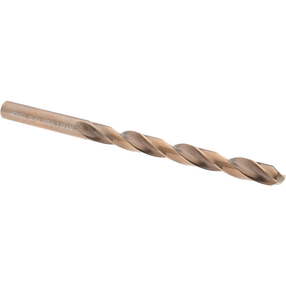 Hertel 41998 Jobber Length Drill Bit 17/64" Dia, 135 &deg, Cobalt