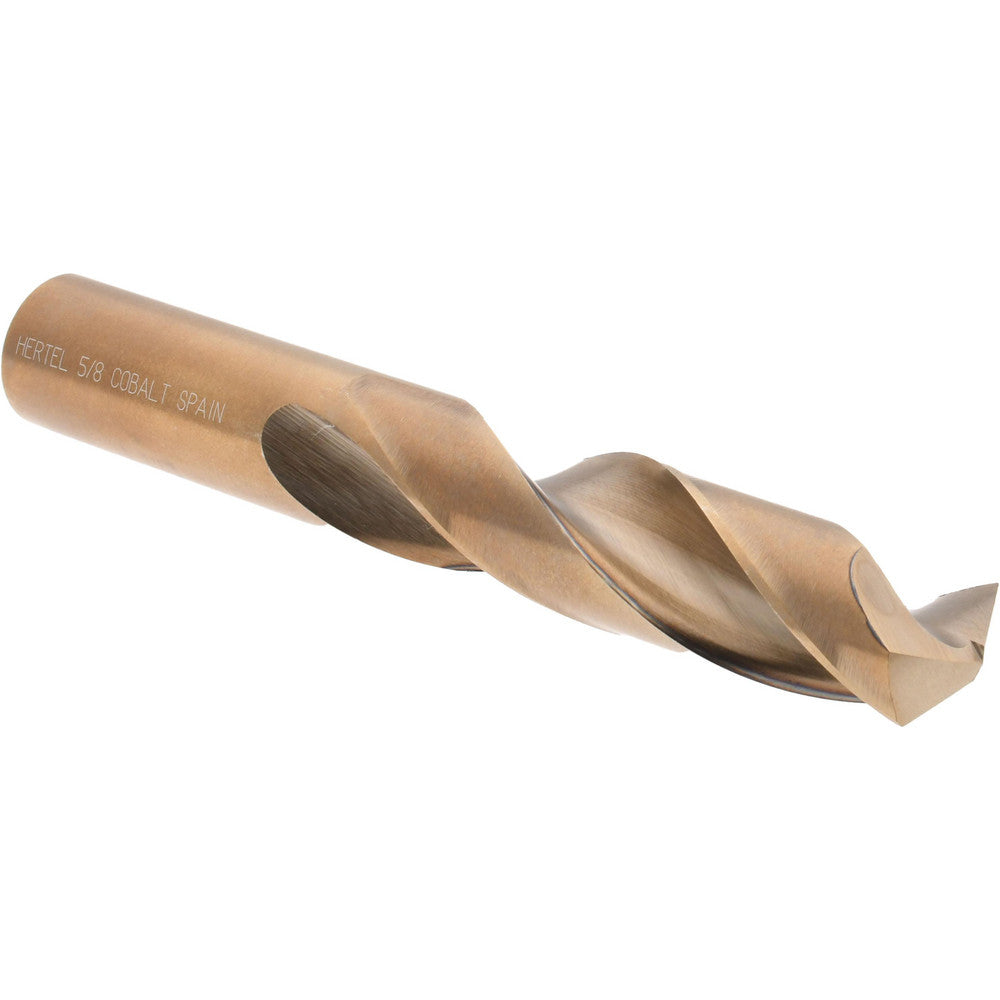 Hertel 42244 Screw Machine Length Drill Bit 0.625" Dia, 135 &deg, Cobalt