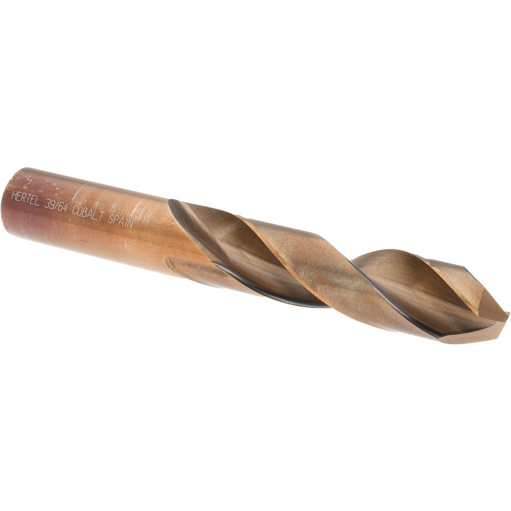 Hertel 42241 Screw Machine Length Drill Bit 0.6094" Dia, 135 &deg, Cobalt