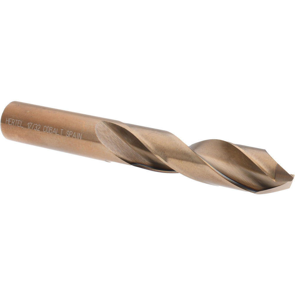 Hertel 42226 Screw Machine Length Drill Bit 0.5313" Dia, 135 &deg, Cobalt
